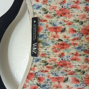 Zara Pink Flora Mini dress